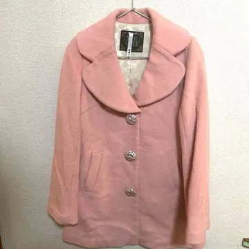 CECIL McBEE 핑크 롱 코트