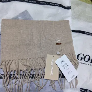 GOBI 오가닉 캐시미어 머플러 베이지