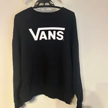 VANS 트레이닝복 맨투맨 블랙 S