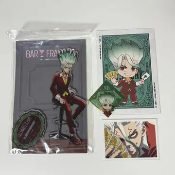 Dr.STONE 바 프랑수아 콜라보 카페 센쿠 아모카페 아크릴 스탠드