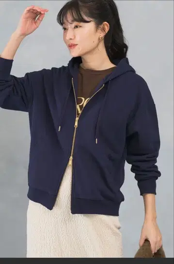 URBAN RESEARCH ROSSO WOMEN 오버 ZIP 후드티