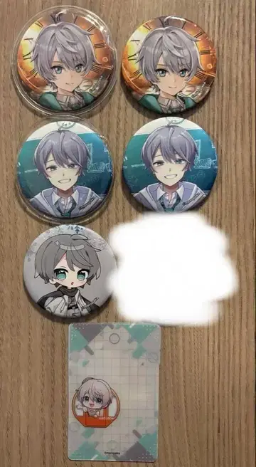 익명 배송 메론빵 파카 나로야 씨 캔뱃지 클리어 카드 7점