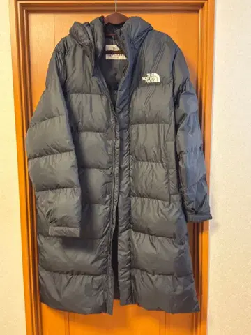 THE NORTH FACE 다크 그레이 롱 다운 자켓 2XL