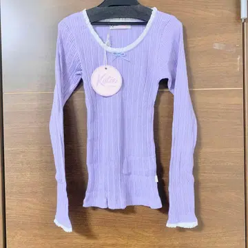katie 케이티 UNDER PRETTIES u neck long 보라색