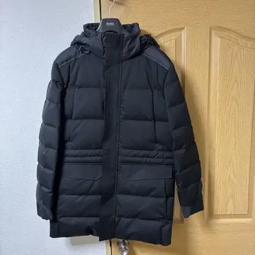 컨디션 최상 [ HUGO BOSS ] 다운 코트 롱 기장 블랙 M 사이즈