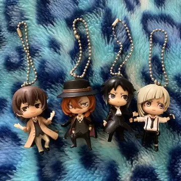 문호 스트레이독스 문스독 신구 쌍흑 마스코트 키링 세트