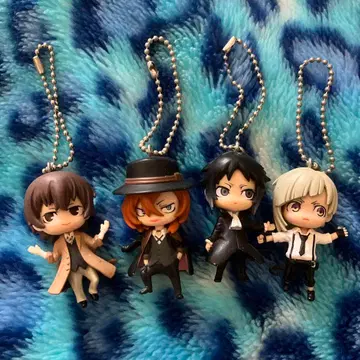 1/문호 스트레이독스 문스토 신구 쌍흑 마스코트 키링 세트