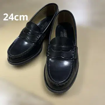 새상품급 하루타 로퍼 블랙 24cm HARUTA 통학용