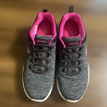 SKECHERS 그레이/핑크 스니커즈