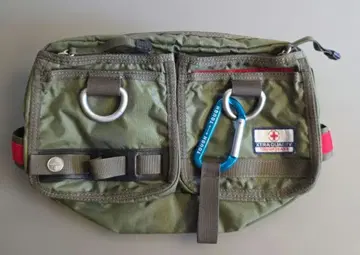 tough jeans 밀리터리 카키 그린 웨스트 파우치