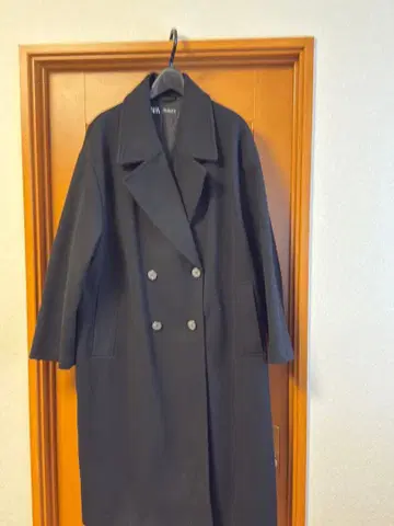 ZARA 더블 브레스트 롱 코트 XL
