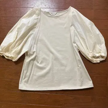 Demi-Luxe BEAMS 벌룬 슬리브 티셔츠