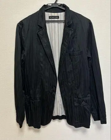 AS SUPER SONIC 블랙 스트라이프 테일러드 자켓