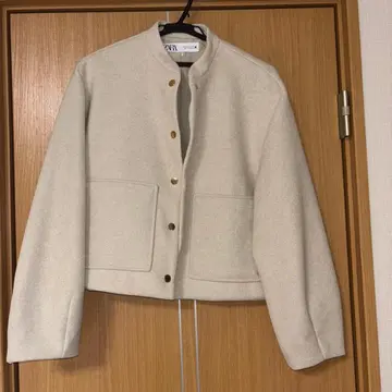 ZARA 노카라 베이지 자켓