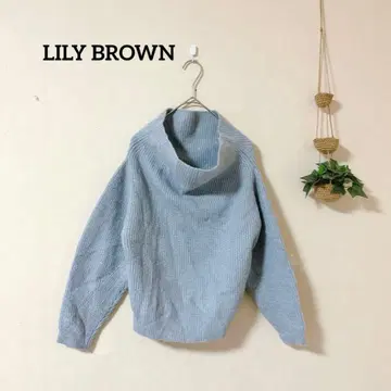 LILY BROWN 리브 하이넥 스웨터 ONE 그레이 돌마