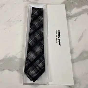 $ HOMME DEUX 체크 패턴 넥타이