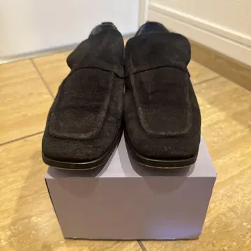 Purpred 다크 그레이 스웨이드 로퍼 23.5cm