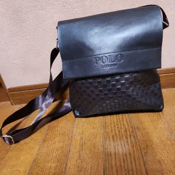 POLO LEATHAN 다크 브라운 숄더백