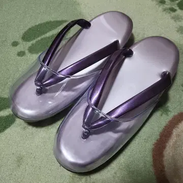 새상품급 비 커버 포함 보라색 조리 우레탄 밑창