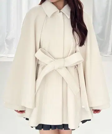 헤더 멀티 WAY 케이프 미들 코트 아이보리 FREE 사이즈