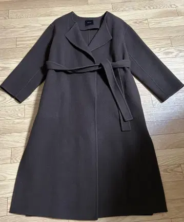 [ Spick & Span ] 울 브라운 롱 코트