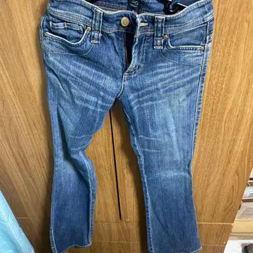 DENIM IN EDICTION 블루 스트레이트 플레어 데님