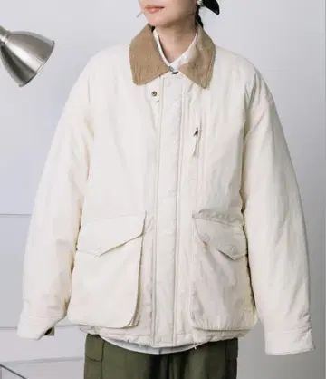 freak's store 옷깃 코듀로이 절개 코튼 나일론 블루종