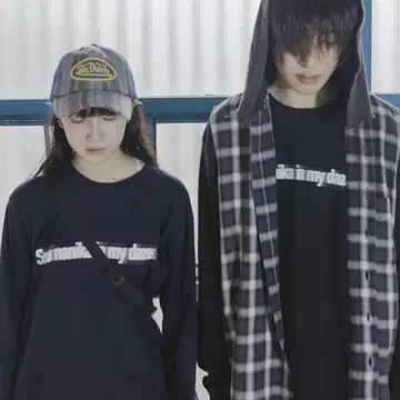 Age Factory 롱 T셔츠 블랙 L
