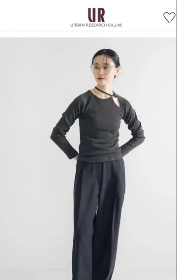 URBAN RESEARCH 컷 아웃 리브 상의
