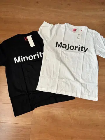 사카낙션풍 Minority Majority 티셔츠 2색 세트 XL