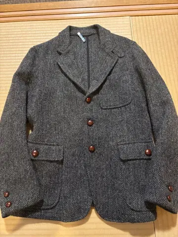 F.S.C 해리스 트위드 테일러드 자켓 M 그레이
