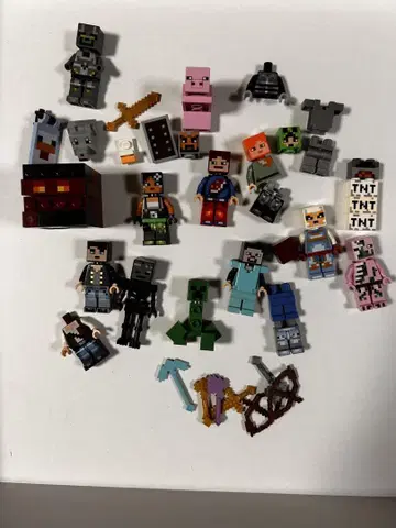 레고 마인크래프트 미니 피규어 등 묶음 판매