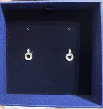 Swarovski 서클형 귀걸이 실버