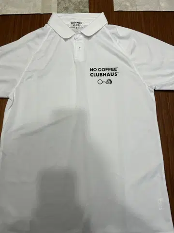 NO COFFEE CLUBHAUS 피케 셔츠 화이트