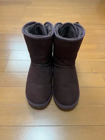 LIZ LISA 리본 포함 퍼플 어그 부츠