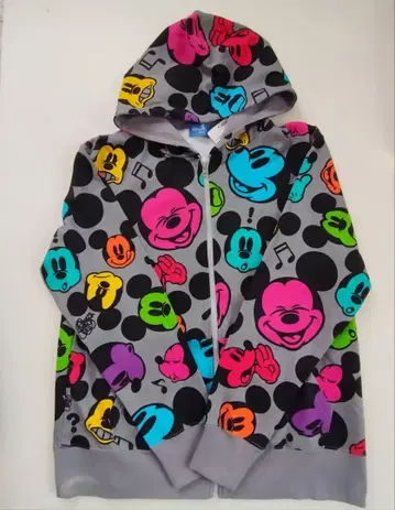 disney 미키 컬러풀 후드티 L