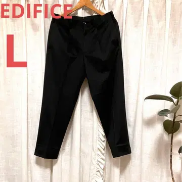 주말 SALE 에디피스 남성용 두꺼운 원단 슬랙스 L 사이즈 블랙 더블4