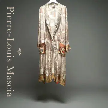 Pierre Louis Mascia사 실크 100% 벨티드 가운 코트