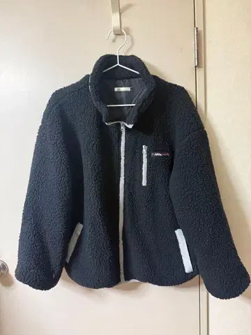 보아 플리스 자켓 블랙