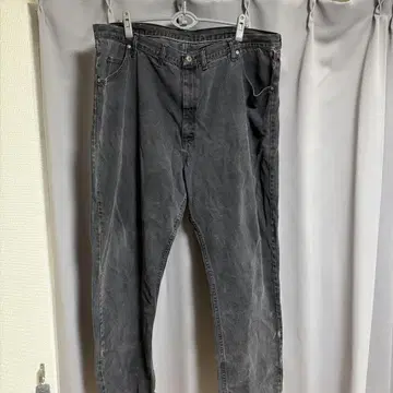 Wrangler 블랙 스트레이트 데님 블랙 데님