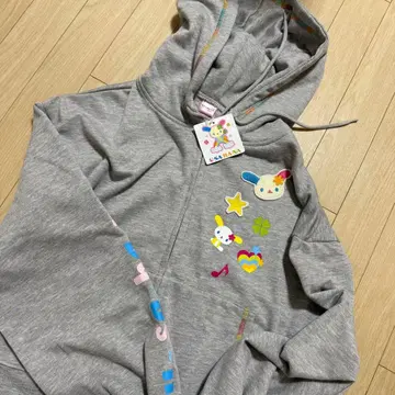 우사하나 우하사 스핀스 후드티 그레이 Sanrio 산리오