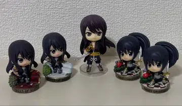 테일즈 오브 베스페리아 유리 미니 피규어 5개 세트