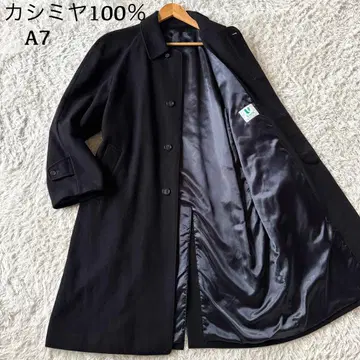 컨디션 최상 캐시미어 100% 스텐카라 코트 히요쿠 롱 자켓 블랙 XL