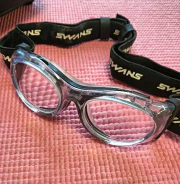 SWANS 키즈 스포츠 안경 클리어 프레임 케이스 포함