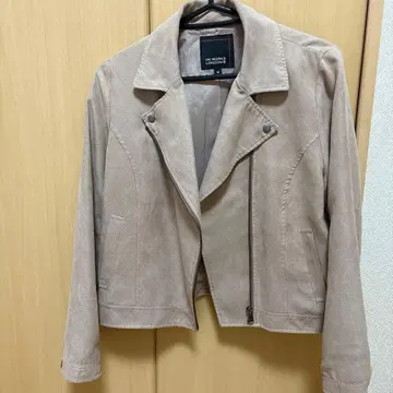 베이지 라이더 자켓 M 사이즈