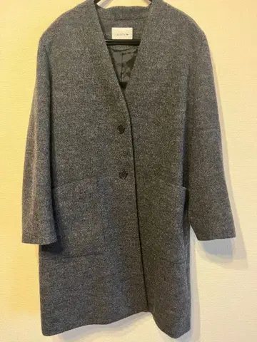 LACOSTE 그레이 코트 사이즈 40 L 사이즈