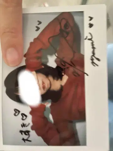 마에다 노조미 마에논 친필 사인 폴라로이드