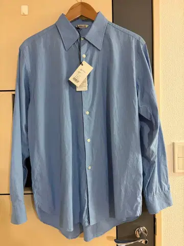 25ss AURALEE washed finx twill shirt 3
