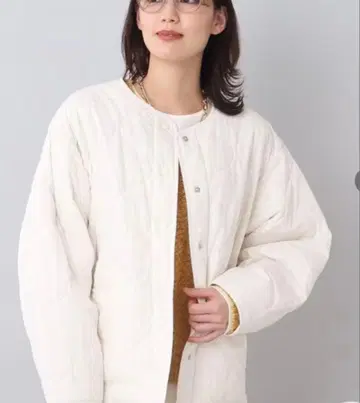 언타이틀 퀼팅 블루종 리버서블 화이트 S
