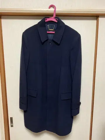 GOBI 몽골 캐시미어 스텐카라 코트 네이비